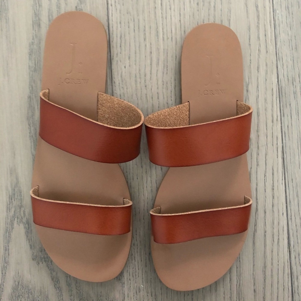 J Crew Tan Sandals